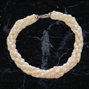 1/8" Diam. Natural Pearl 4 Strand Bracelet 5.5"